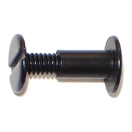 Midwest Fastener Binding Barrel, 3/8" Brl Lg, Black Anodized Aluminum Black, 10 PK 76562